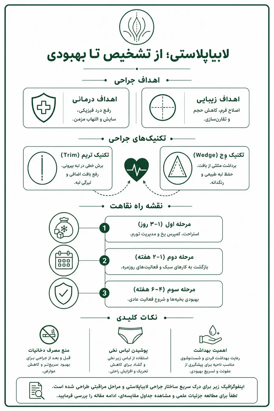 اینفوگرافیک - همه چیز در مورد لابیاپلاستی