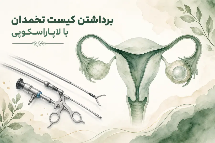 برداشتن کیست تخمدان با لاپاراسکوپی_لاپاراسکوپی کیست تخمدان