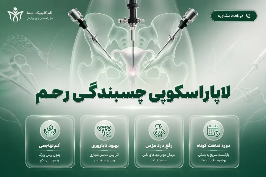 لاپاراسکوپی چسبندگی رحم