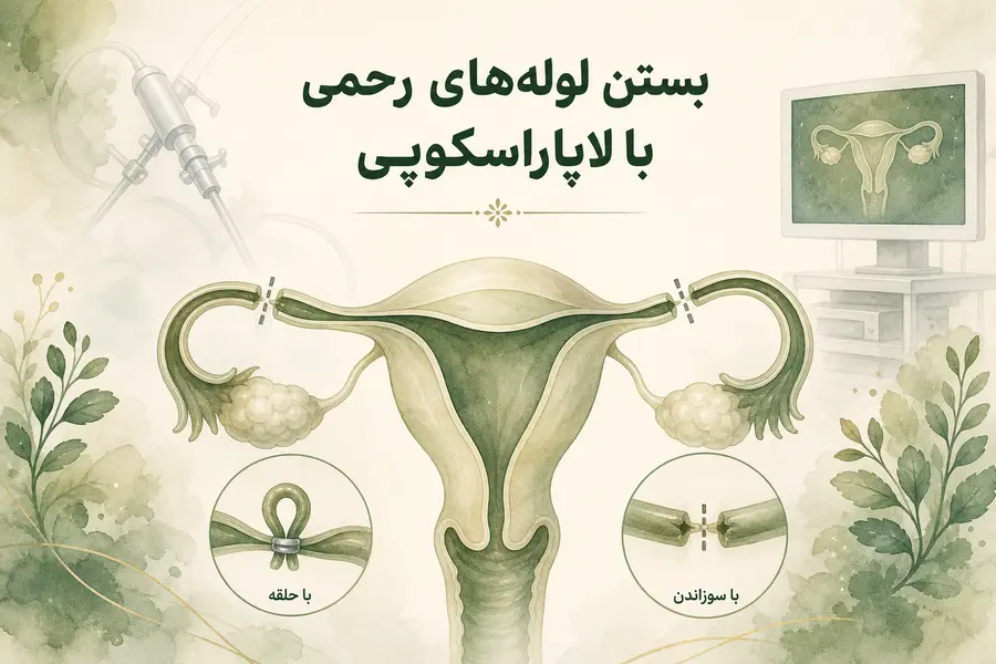 بستن لولههای رحمی با لاپاراسکوپی
