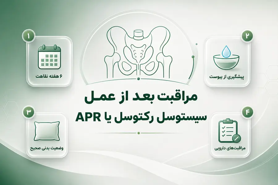 مراقبت بعد از عمل سیستوسل رکتوسل یا APR